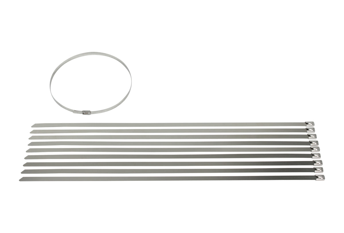 Redback Stainless Steel Cable Ties – 450mm × 8mm, 10 Pack | CTS45008-10