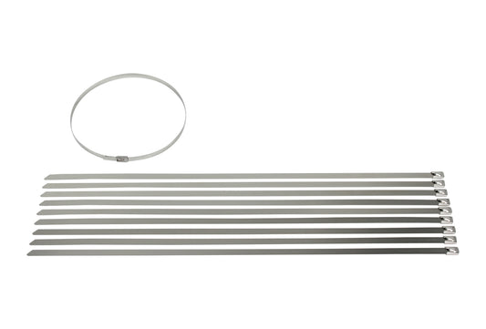 Redback Stainless Steel Cable Ties – 450mm × 8mm, 10 Pack | CTS45008-10