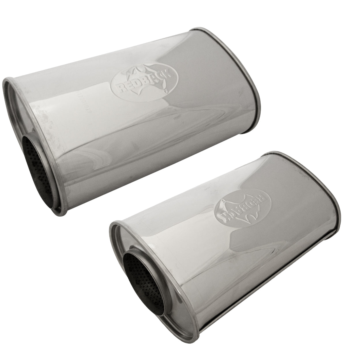 Redback 4" Megaflow Muffler – 14" Offset/Centre | D1027MN-304
