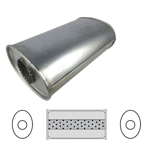 Redback 3" Megaflow Muffler – 14" Centre/Centre | D826MN