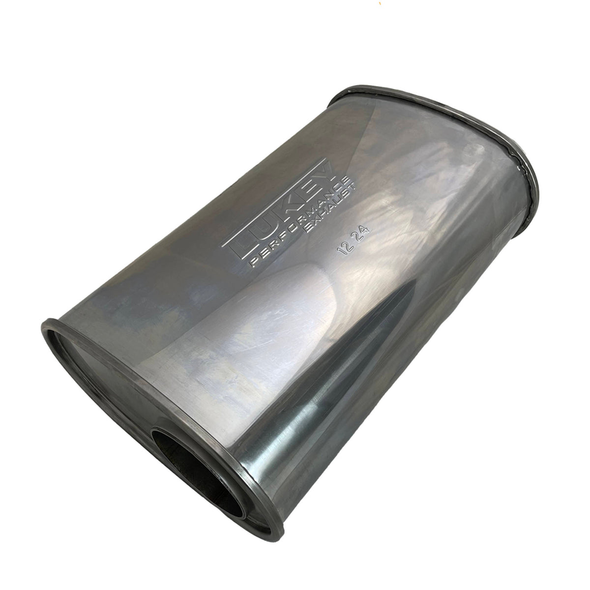 Lukey 3" Fakey / Straight Pipe Muffler – 14" Offset/Centre | D827MN-430LST