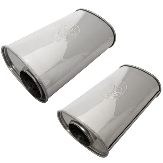Redback 3 1/2" Megaflow Muffler – 14" Offset/Centre | D927MN-304