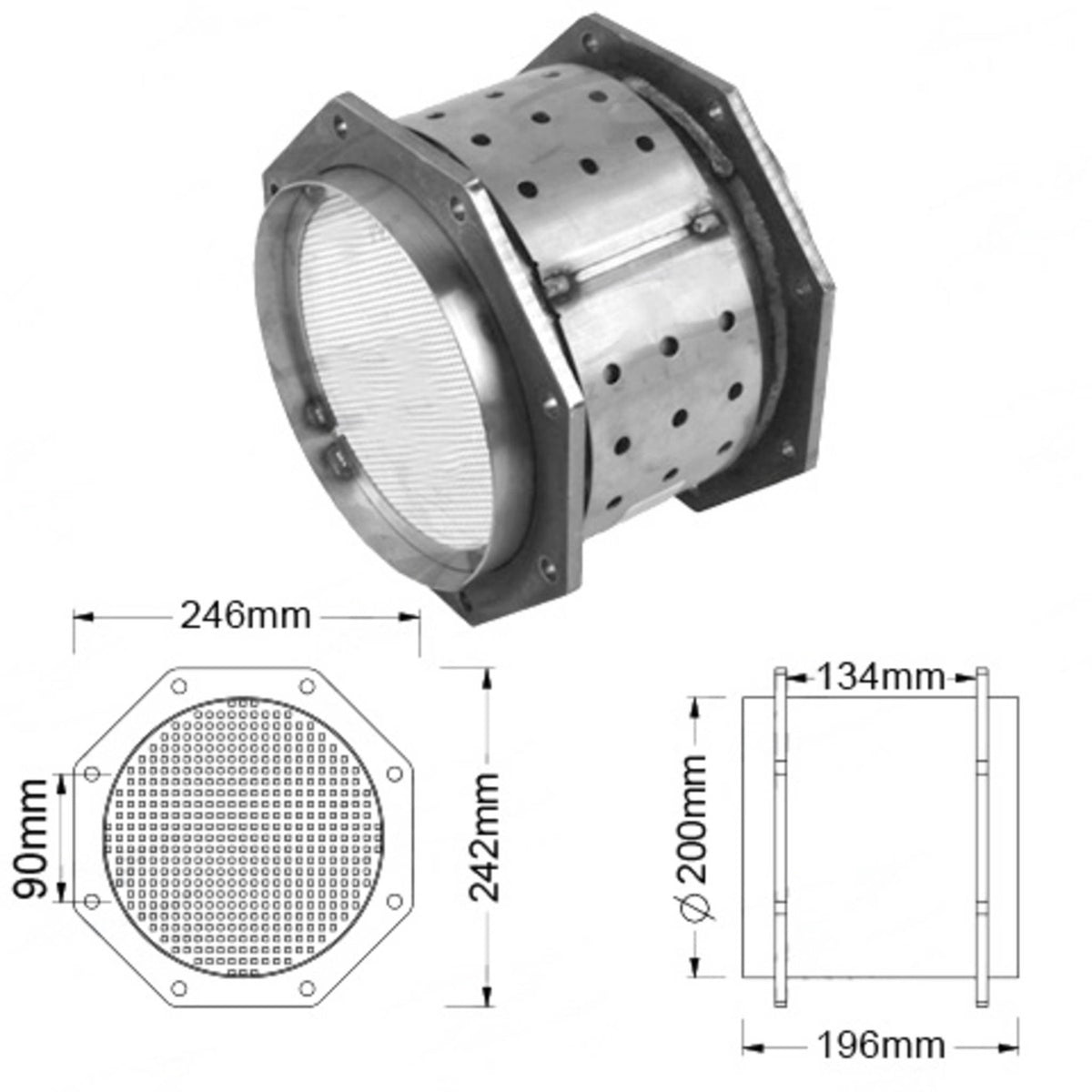 Redback Isuzu DPF – OE 898032908 / 8980329082 | DPF095