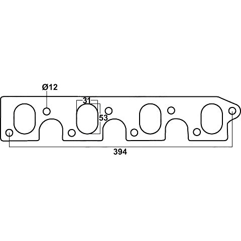 Redback Ford Cleveland 302 / 351 2V V8 Header Gasket | DSF027