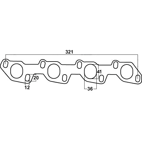 Redback Toyota Hilux / 4Runner Diesel Header Gasket | DSF052