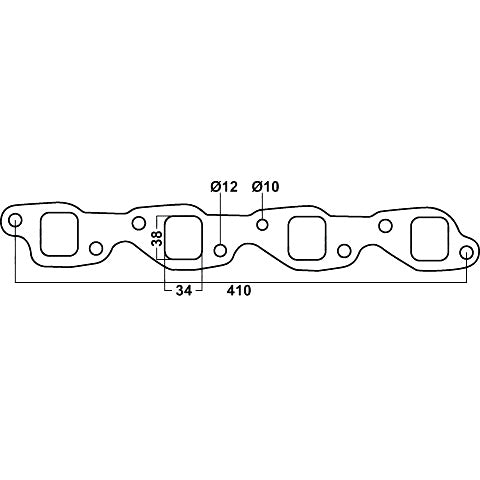 Redback Holden VN–VP EFI V8 Square Port Header Gasket | DSF063