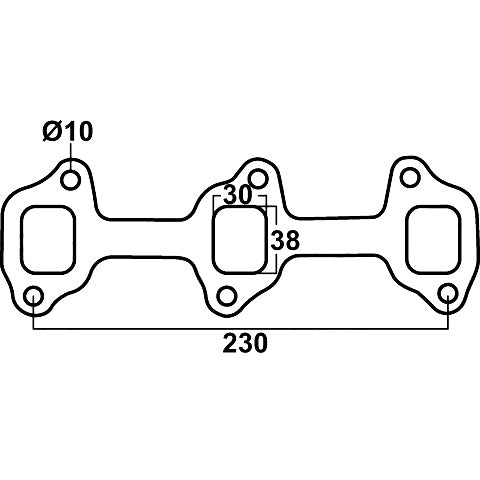 Redback Toyota Land Cruiser HJ45 3.6L Diesel Header Gasket | DSF071