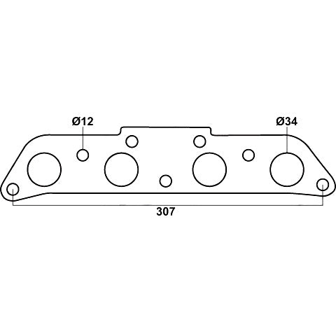 Redback Toyota Corolla / Holden Nova 4A-FE / 7A-FE Header Gasket | DSF780