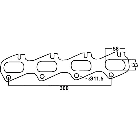 Redback Ford Falcon BA XR8 / GT 5.4L 4-Valve V8 Header Gasket | DSF813