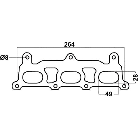 Redback Holden Alloytec V6 Header Gasket | DSF824
