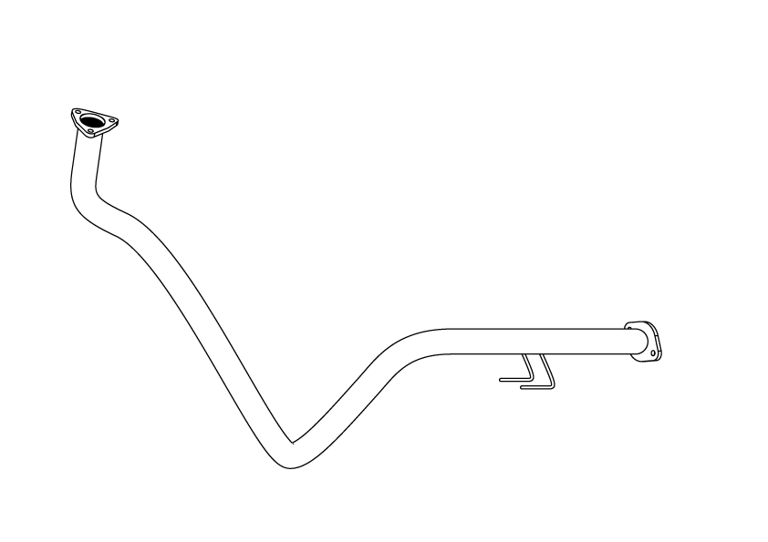 Redback Engine Pipe – Toyota Hilux LN167R 3.0L 5L 11/1997–09/2005 | E1440