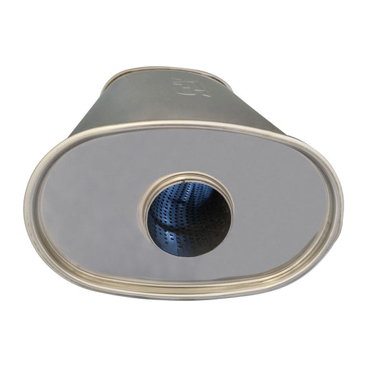 E-Series stainless oval muffler