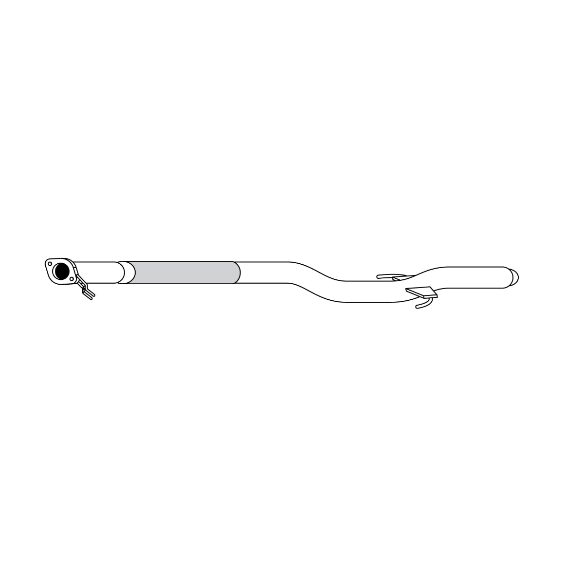 Redback Engine Pipe with Flex – Hyundai Getz 1.3L/1.5L Three/Five-Door Hatch | E6282