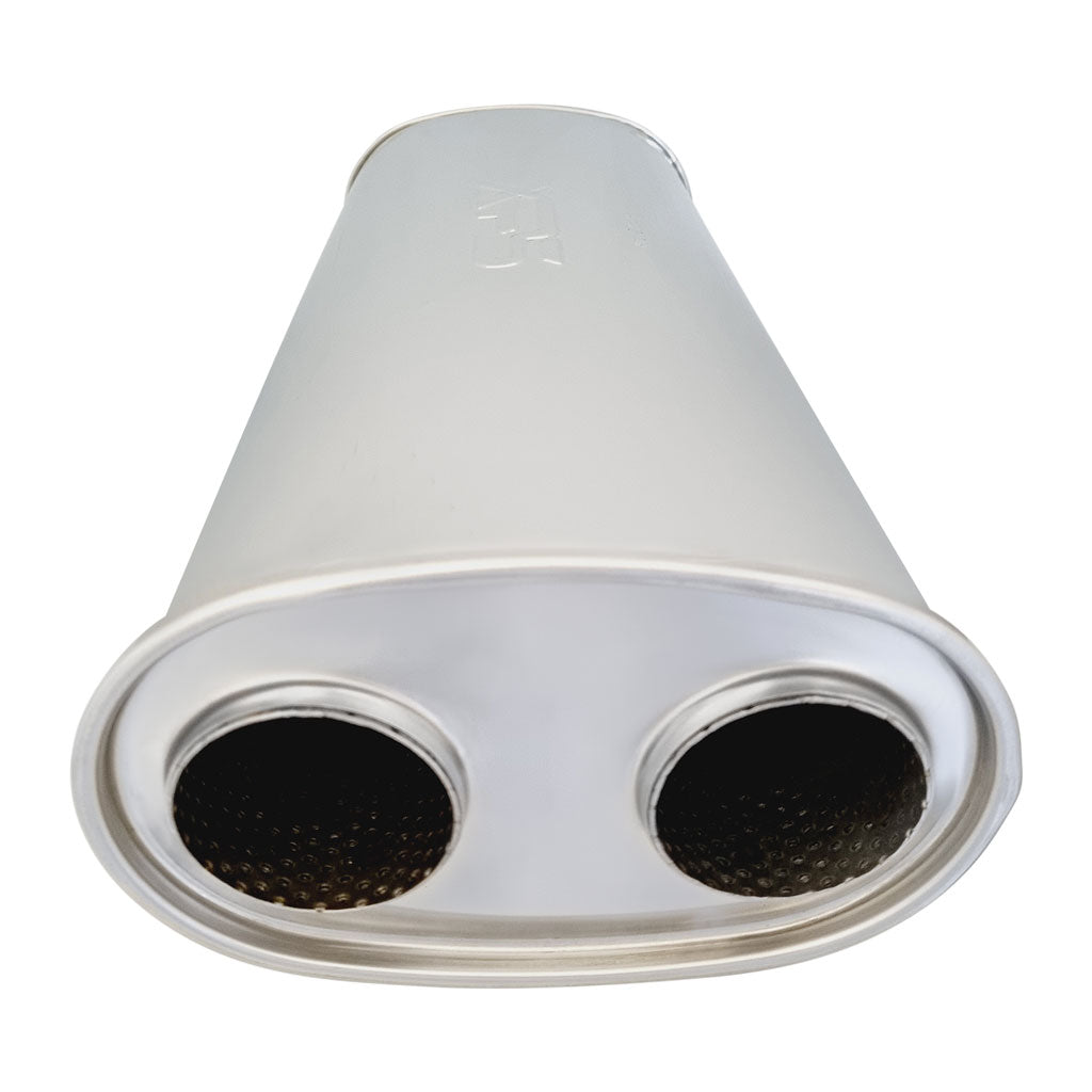 E748GPX-304P — 8" x 5" Dual/Dual Configurations Mufflers | Stainless 304 | Select Your Size Length and Internal Options