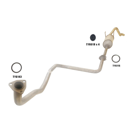 Toyota vehicle-specific muffler and resonator