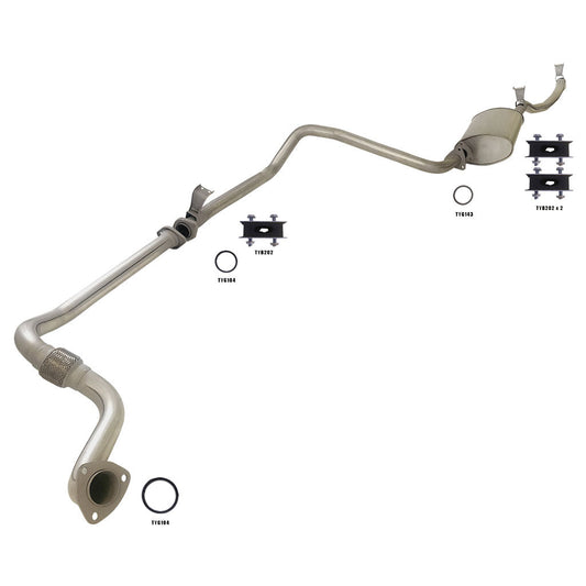 Toyota LandCruiser 1HZ standard exhaust system
