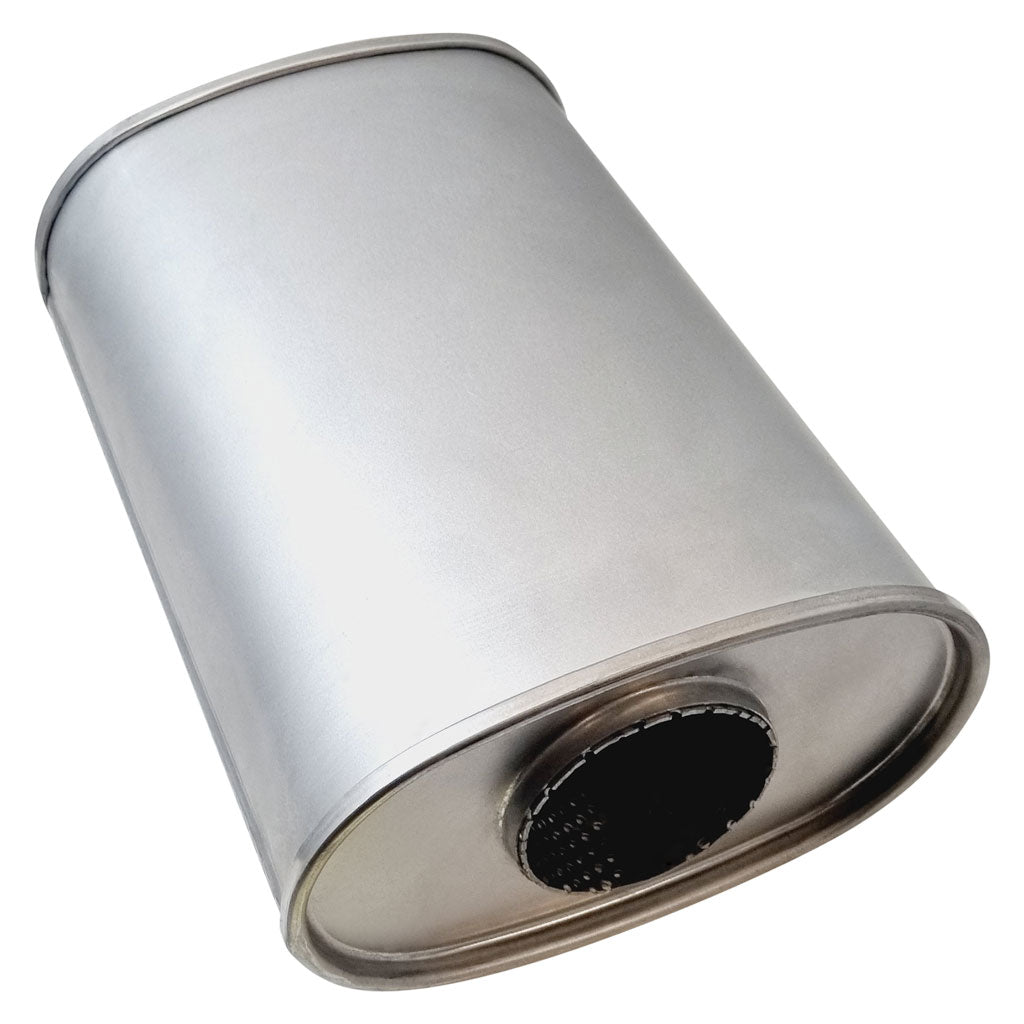 E819MN — 8" x 5" Offset/Centre Configurations Mufflers | Aluminised | Select Your Size Length and Internal Options