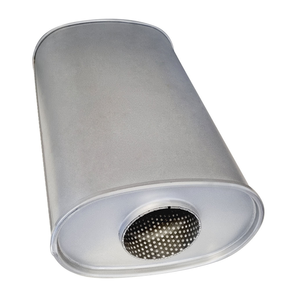 E827GPBN — 8" x 5" Offset/Centre Configurations Mufflers | Aluminised | Select Your Size Length and Internal Options