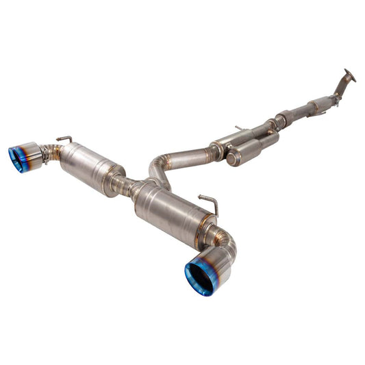 Toyota Yaris GR titanium burnt-tip cat-back exhaust
