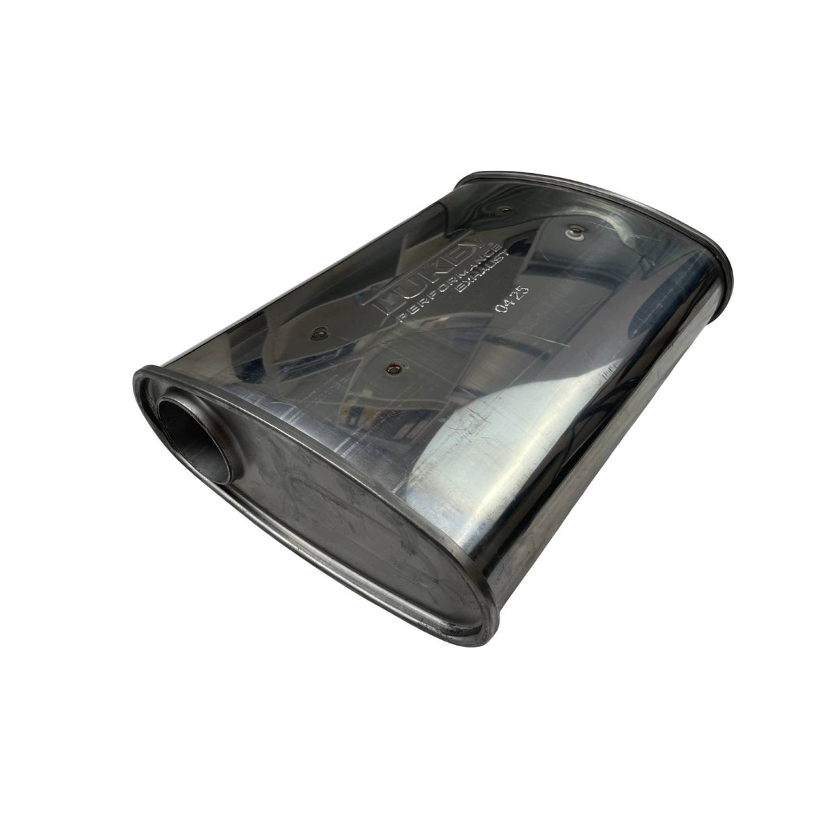 Lukey 2 1/4" Triflow Muffler – 14" Offset/Centre | F627GPN-430L