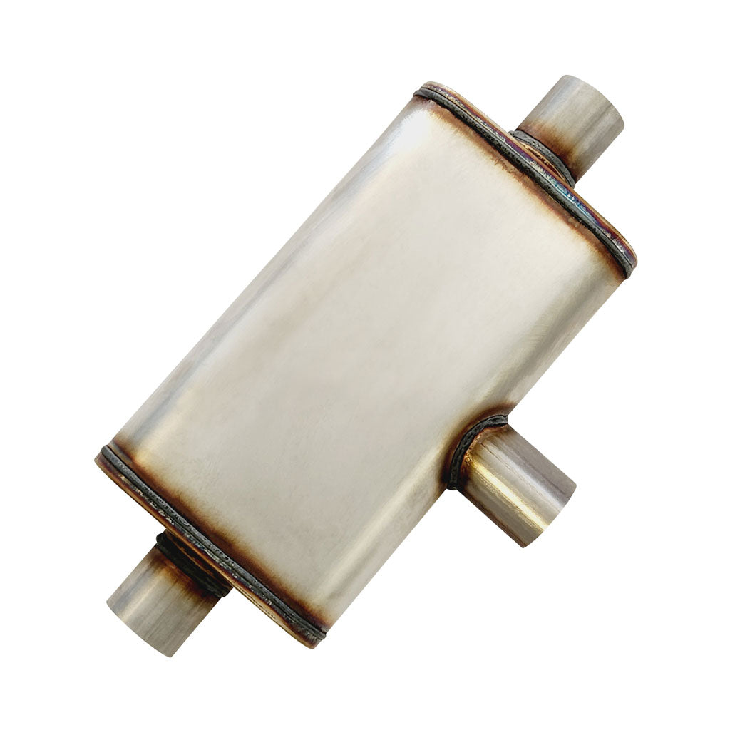 F-Series 2.5 inch oval muffler long body