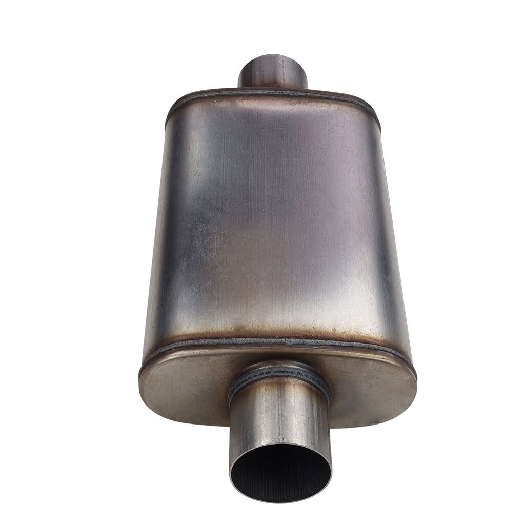 F826M-409W — 10" x 4" Centre/Centre Configurations Mufflers | Stainless 409 | Select Your Size Length and Internal Options