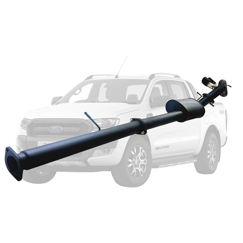 Ford Ranger PX 2.2L 10/2016 On 3" DPF Back Exhaust Muffler Only Side Exit Tailpipe (FD253-MOS)