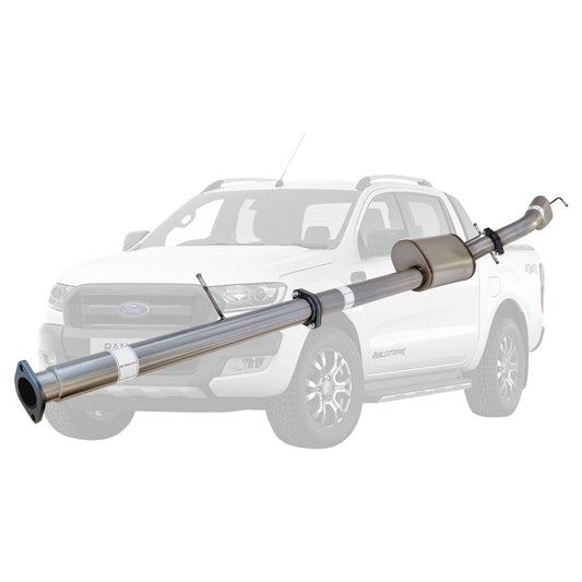 Ford Ranger PX 3.2L 2016–2021 3" DPF-Back Exhaust System - Stainless Steel / Muffler (Quietest)