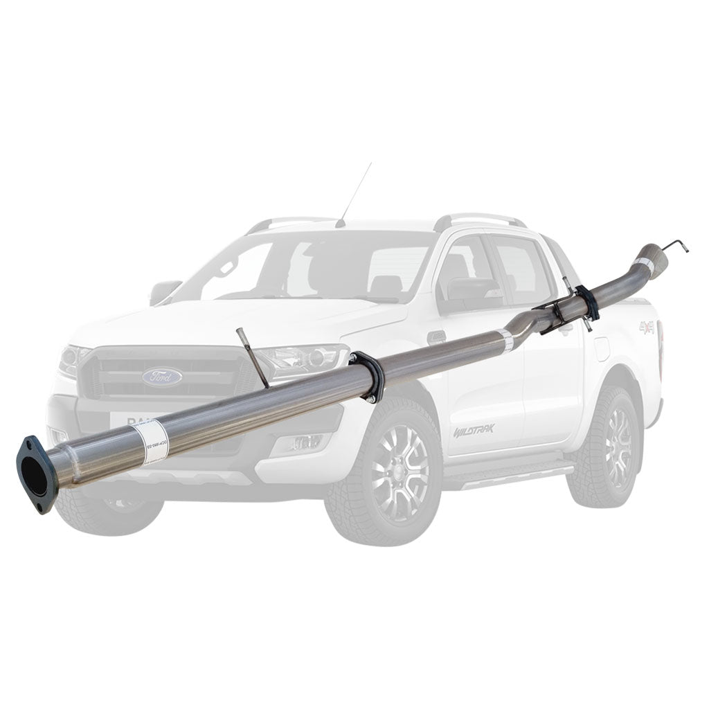 Ford Ranger PX 3.2L 2016–2021 3" DPF-Back Exhaust System - Stainless Steel / Pipe (Moderate)