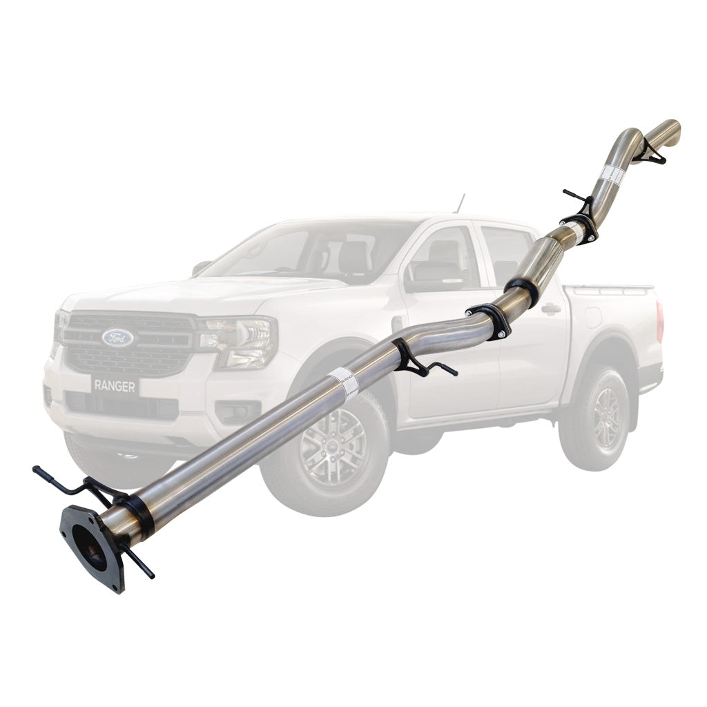 Ford Ranger Next Gen 3L V6 TD stainless DPF-back hotdog only FD255-HOSS