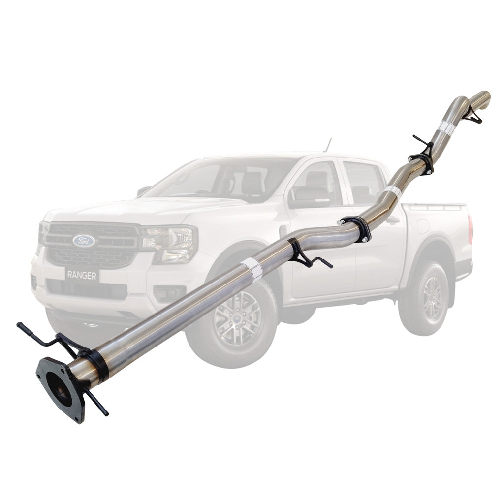 Ford Ranger Next Gen 3L V6 TD 2022 On 3" DPF Back Stainless Steel Exhaust With Pipe Only (FD255-POSS)