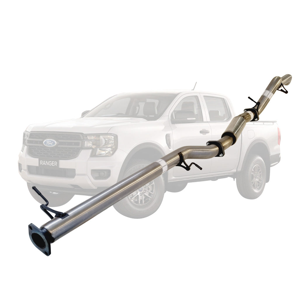 Ford Ranger Next Gen 2.0L Bi-Turbo stainless DPF-back hotdog only FD256-HOSS