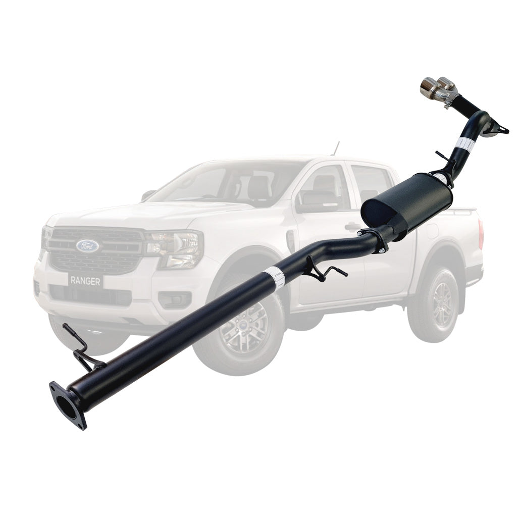 Ford Ranger Next Gen 2.0L Bi-Turbo DPF-back muffler twin tip side exit FD256-MOS