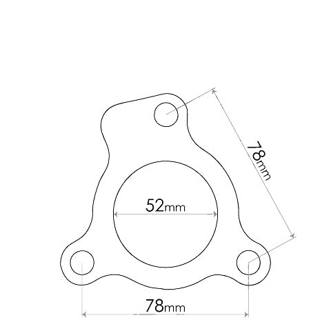 Redback Ford Laser KF/KH / KJ/KL Flange Gasket – 52mm ID | FDG016