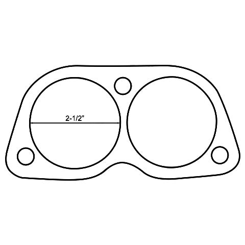 Redback Ford Falcon BA Twin-Port Flange Gasket – 2-1/2" – FDG030R