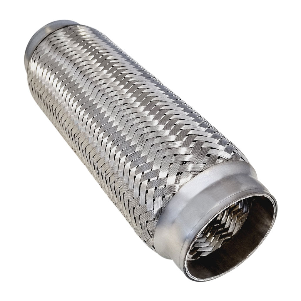 FLEX10250B — Stainless Steel Braided Exhaust Flex Pipe Joints - Available in Various Sizes and Lengths