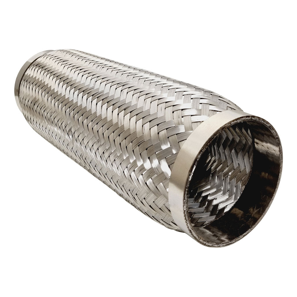 FLEX12350B — Stainless Steel Braided Exhaust Flex Pipe Joints - Available in Various Sizes and Lengths