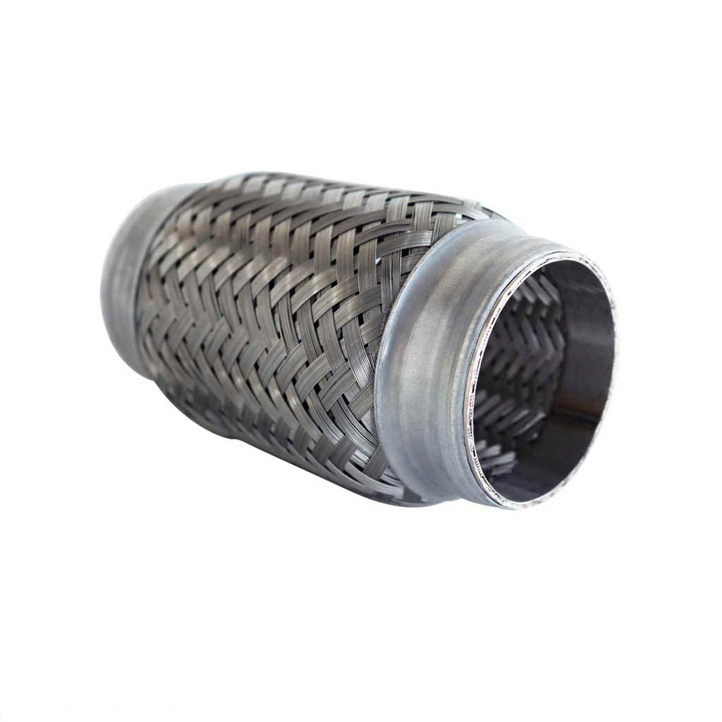 FLEX6225B — Stainless Steel Braided Exhaust Flex Pipe Joints - Available in Various Sizes and Lengths
