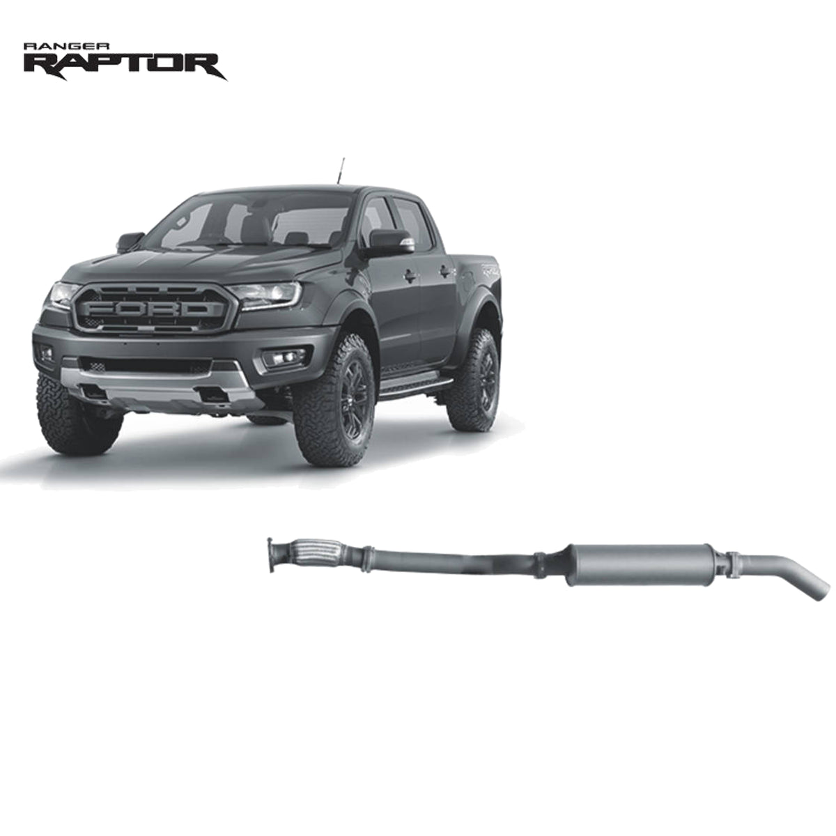Redback 3-inch DPF-Back, Large Muffler – Ford Raptor 2.0L Bi-Turbo | FRX22400-PM