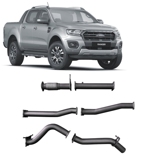 Redback 3-inch DPF-Back, Muffler Delete – Ford Ranger 2.0L Bi-Turbo | FRX22600-PO