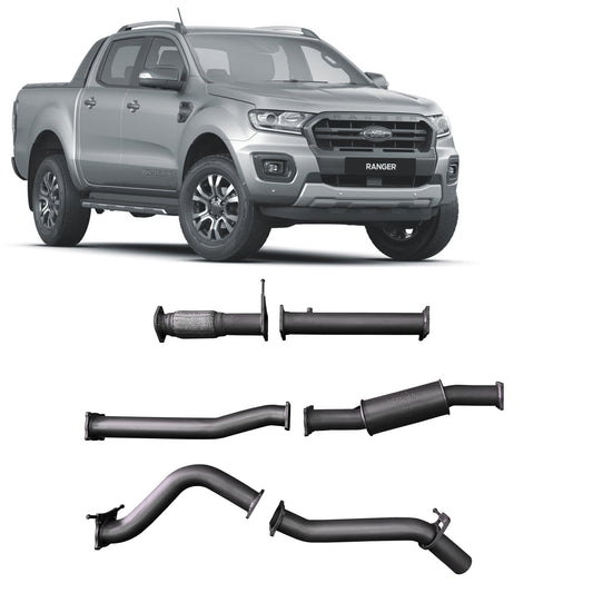 Redback 3-inch DPF-Back, Resonator – Ford Ranger 2.0L Bi-Turbo | FRX22600-PR