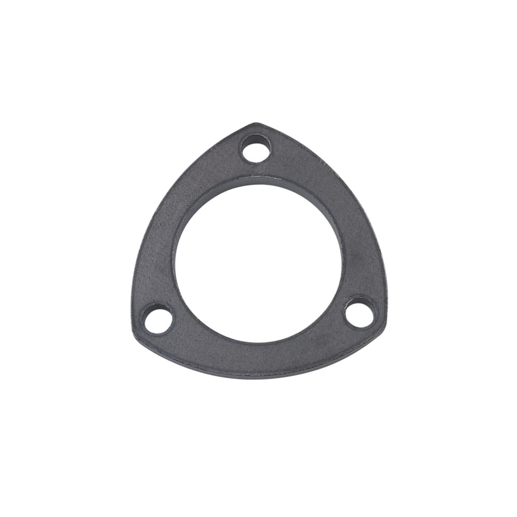 Mild steel three-bolt exhaust flange