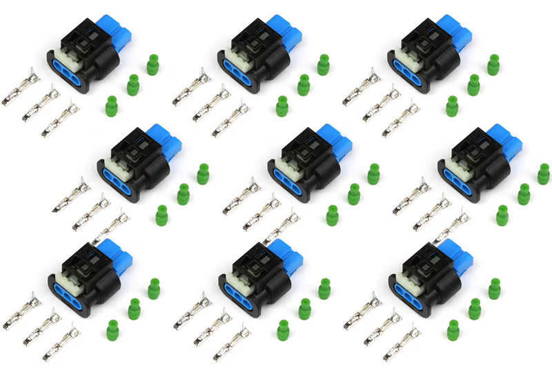 Plug and Pins Only Suit Ford Coyote 5.0L 2nd Generation Ignition Coils - 2015-2017 (Set of 8) HT-030403