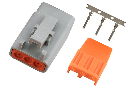 Plug and Pins Only - Male Deutsch DTM-3 Connector (7.5 Amp) HT-031001