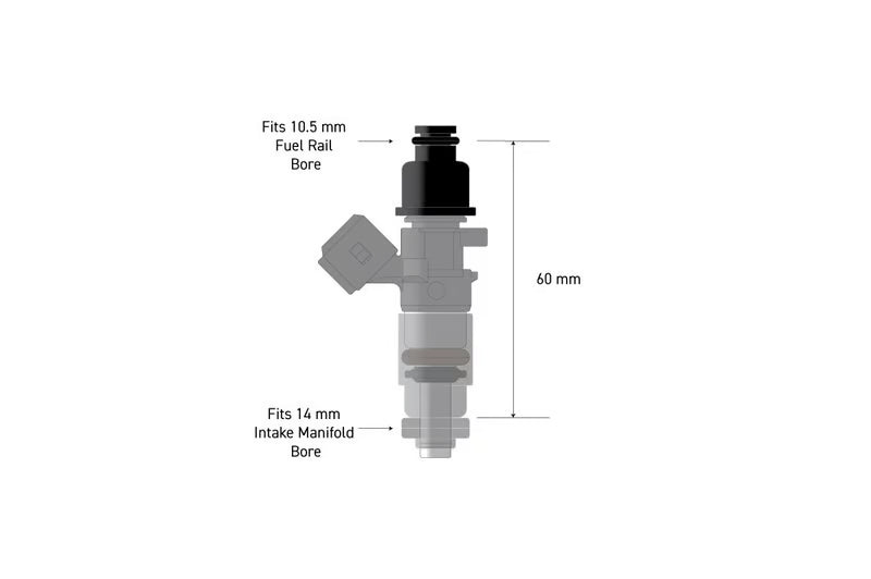 Fuel Injector Adapter - 10.5mm Nissan RB26DETT GTR HT-080001