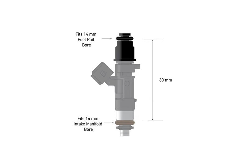 Fuel Injector Adapter - 14mm 3/4 to Full Length HT-080004
