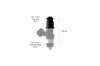 Fuel Injector Adapter - 14mm 1/2 to 3/4 Length HT-080005