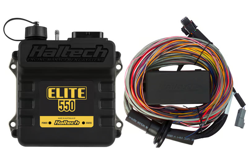 Elite 550 ECU + Premium Universal Wire-in Harness Kit Length: 2.5m (8') HT-150404