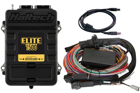 Elite 1500 ECU + Premium Universal Wire-in Harness Kit Length: 2.5m (8') HT-150904