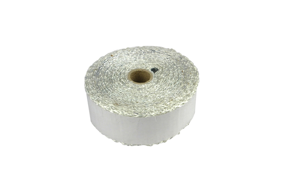 Redback White Glass Heat Tape – 40mm × 2mm × 5m – Foil Backed | HTFGWF0402-5